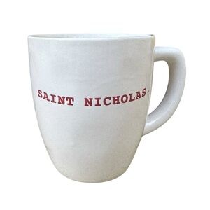 Rae Dunn Holiday Mug White & Red